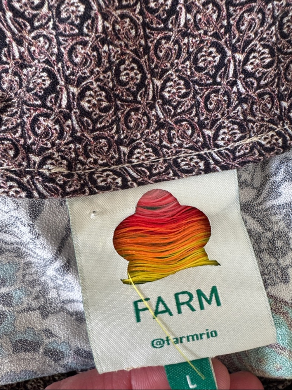 FARM Rio Green Multi Tropical Mini Dress - Picture 10 of 14
